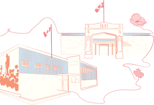 Cropped illustration of comox valley legion