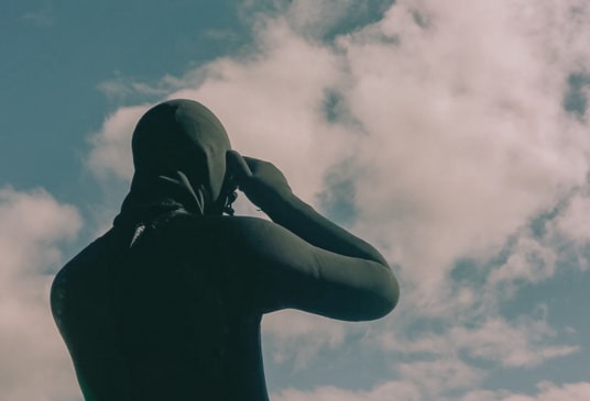 Person looking out to the distance